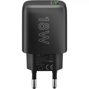 USB-A QC Fast Charger (18 W) (schwarz)