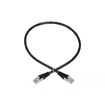 Netzwerkkabel Extralink LAN Patchkabel Kat.5e RJ-45 F/UTP 0,5 m Schwarz