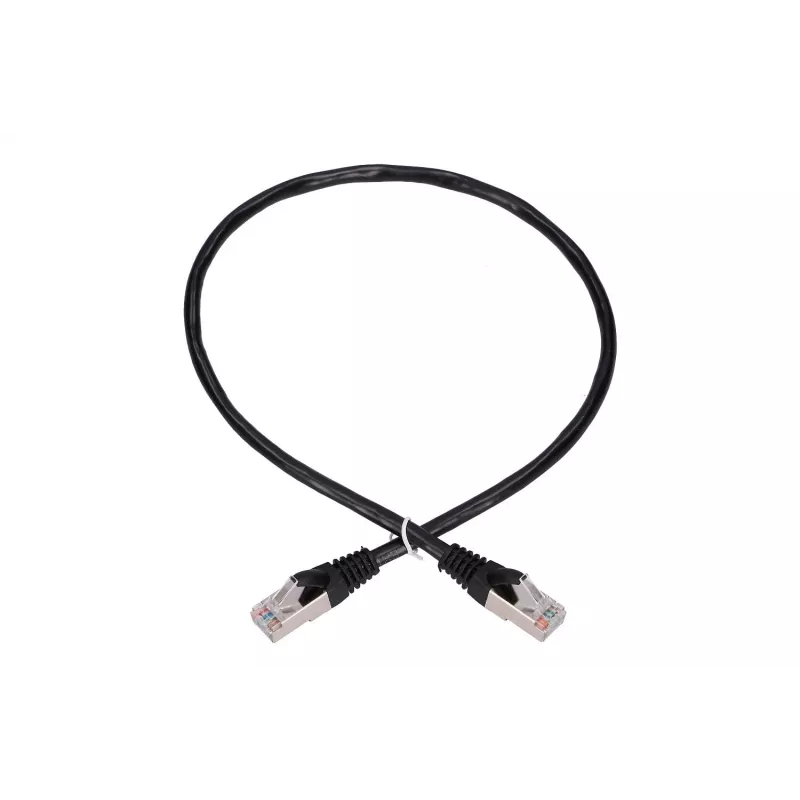 Netzwerkkabel Extralink LAN Patchkabel Kat.5e RJ-45 F/UTP 0,5 m Schwarz