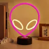 Tischleuchte MANTA SNL86PK Style Neon Lights UFO Pink – dekorative Neon-Lampe in Pink