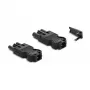 DeLOCK Installationssteckverbinder 3-polige Schraubklemme schwarz 1 Set
