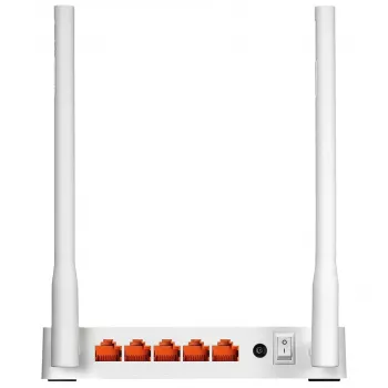 Tischrouter TOTOLINK N300RT — Single-Band 2,4 GHz Wi‑Fi 4, 300 Mbit/s, 5x RJ-45 Fast-Ethernet-Ports, 2 externe 5-dBi-Antennen