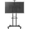 HAGOR HP Twin Stand HD - Rollwagen - für Flachbildschirm / AV-Equipment - Schwarz - Bildschirmgröße: 140-213 cm (55-84) - Befestigungsschnittstelle: bis 800 x 500 mm (8210)