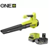 ONE+ Akku-Laubbläser RY18BLB-140, 18 Volt, Laubbläser Grün/Schwarz, Lithium-Ionen-Akku 4,0 Ah