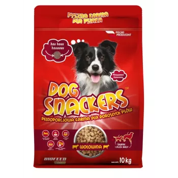 BIOFEED Dog Snackers Adult medium & large Beef - Trockenfutter - 10 kg