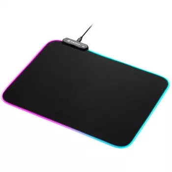 1337 RGB V2 Gaming Mat 360, Gaming Mouse Pad schwarz