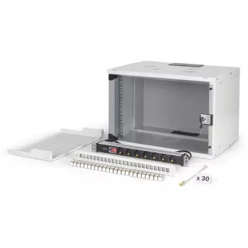 Netzwerk-Set DIGITUS DN-49202-SET 483 mm 7U 540x400 mm Rack-Gehäuse mit 7U Höhe und 540×400 mm Innenabmessungen
