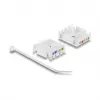 Keystone-Modul DELOCK RJ45 auf LSA Cat.6 UTP werkzeugfrei mit Staubschutzkappe, flach, 16×31,8×19,4 mm, Weiß/Schwarz