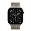 Apple Watch Series 11 GPS + Cellular 42mm Natural Titanium Gehäuse mit Natural Milanese Loop