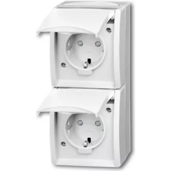 Busch Jaeger 20-02 EBW-54 Steckdose CEE 7/3 Weiß (2084-0-0722)