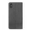 Handy-Buchhülle Tellur Carbon für iPhone XS – Schwarz