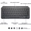 Logitech MX Keys Mini - Tastatur - hintergrundbeleuchtet - Bluetooth - QWERTZ - Schweizer Layout - Graphite (920-010485)