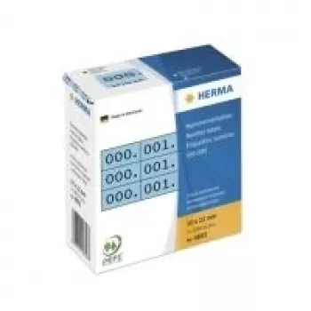 Nummernetiketten dreifach HERMA 4803