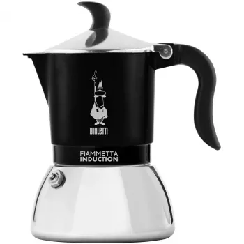 Induktionskaffeemaschine BIALETTI FIAMMETTA 2 Tassen, Schwarz