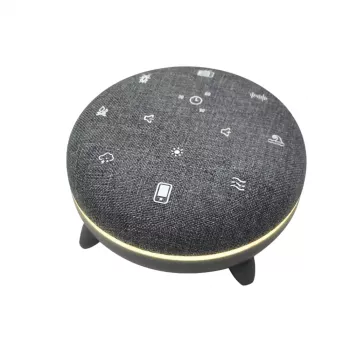 Tragbarer Lautsprecher MANTA SPK03-GR Szumi-GO — grün, Bluetooth, Baby-Schlafgeräusche, Timer, RGB-Hintergrundbeleuchtung, 12,5×7,5×12,5 cm