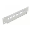 Glasfaser-Patchpanel DeLOCK 10 Zoll 12-Port SC Simplex LC Duplex 1U grau
