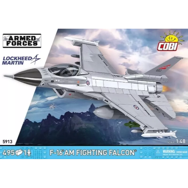 Cobi Bausatz F-16AM Fighting Falcon, 495 Teile, Modell im Maßstab