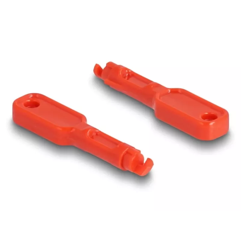 Port-Blocker DeLOCK 20928 RJ-45 Rot Kunststoff 11 Stück