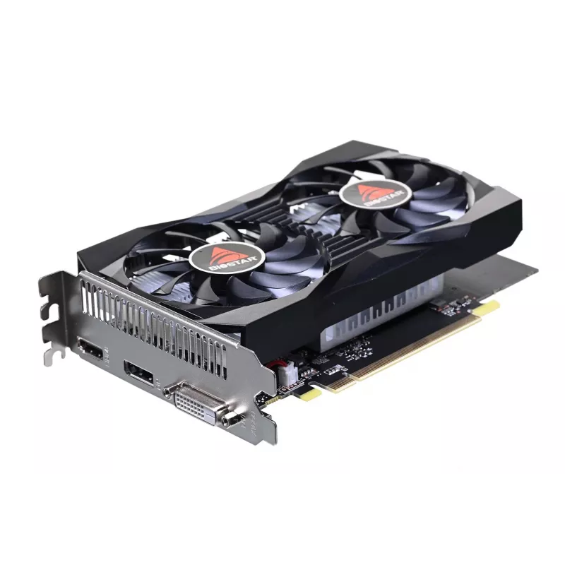 Diskrete Grafikkarte BIOSTAR GeForce GTX 1050 4 GB GDDR5, 1455 MHz Boost, 128-Bit, PCIe 3.0, 2 Lüfter