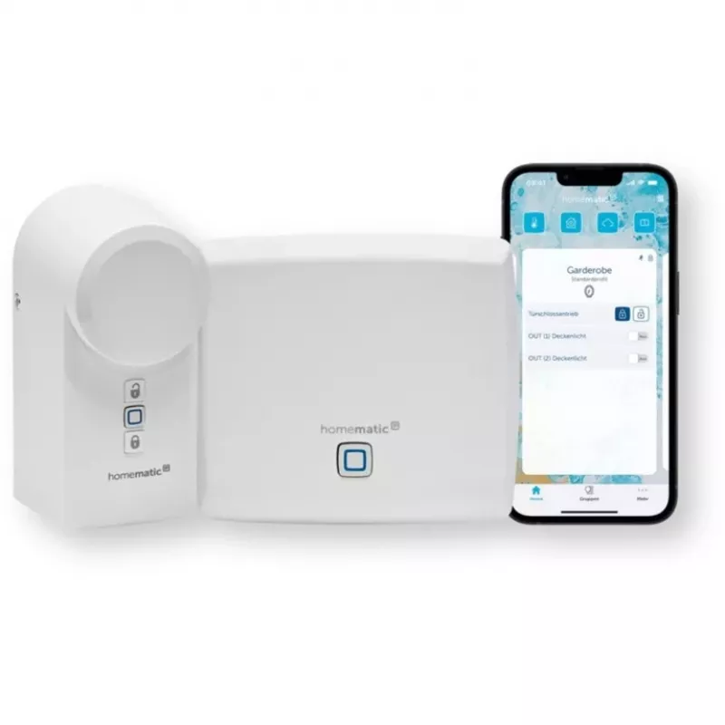 Mini-Zugangsset HomeMatic IP HmIP-SK25 kabelloses Smart-Home-Steuerungsset für Zugangsmanagement