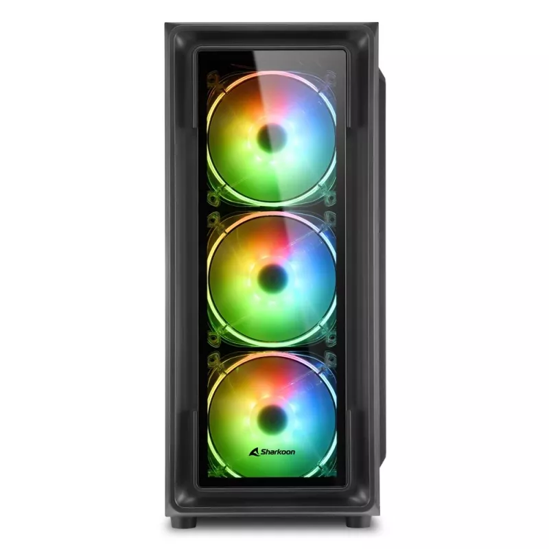 PC-Gehäuse Sharkoon TK4 RGB Midi Tower Schwarz
