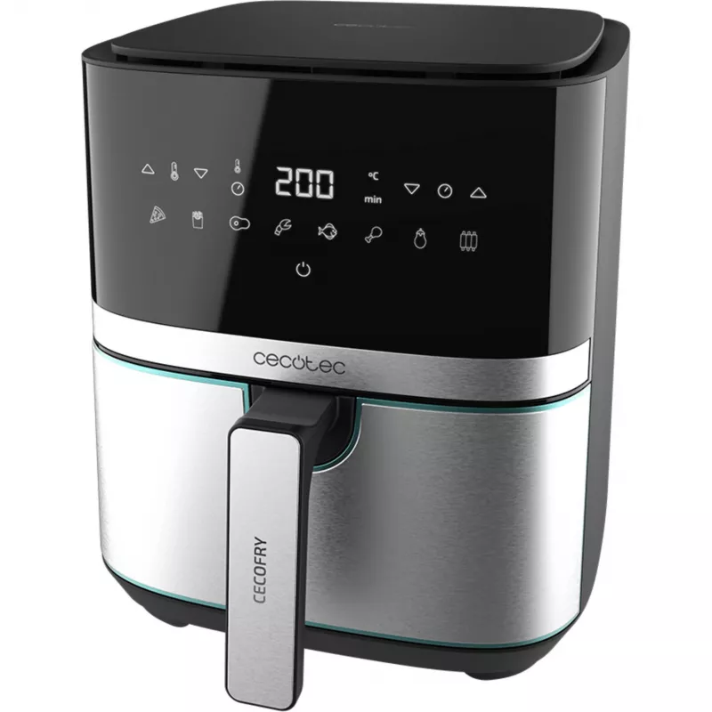 CECOTEC Cecofry Full Inox Pro 5500 Pro Heißluftfritteuse mit Zubehör