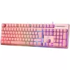 Deltaco GAM-021-RGB-P-DE - Vollgröße (100%) - USB - Membran-Tastenschalter - QWERTZ - Pink