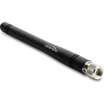 Antenne DELOCK LTE SMA-Stecker 1,0–5,23 dBi omnidirektional starr schwarz