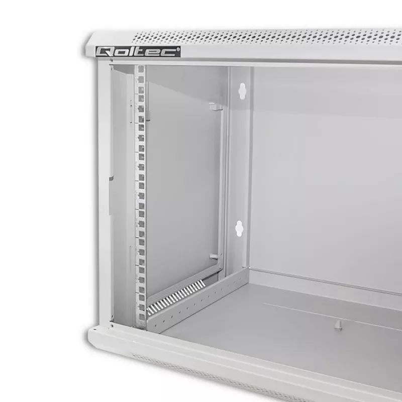 Rack-Schrank QOLTEC 19 Zoll 9U 600x500x600 Wand- oder Bodenmontage Servergehäuse