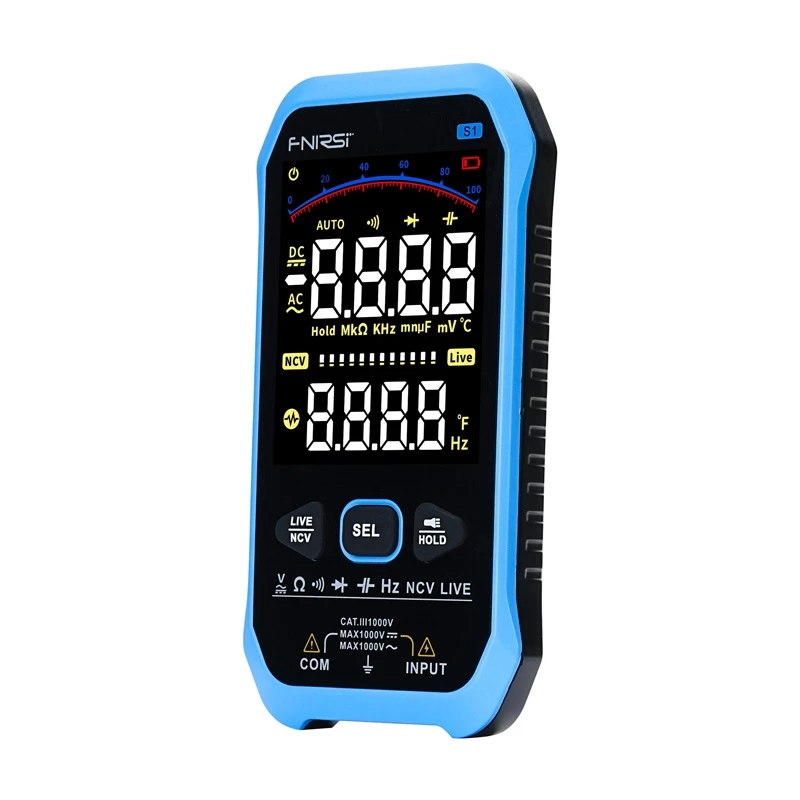 Digitalmultimeter Fnirsi FNIRSI S1 6000 Zählungen Auto-Range Hintergrundbeleuchtung