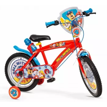 Kinderfahrrad Toimsa 16 Zoll Paw Patrol rot Modell 1678, 16-Zoll-Räder, Eingangschaltung