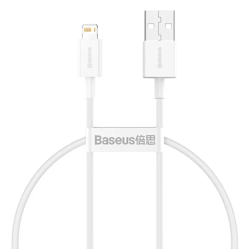 Baseus Superior Series Kabel USB auf Lightning, 2,4A, 0,25m (weiß)