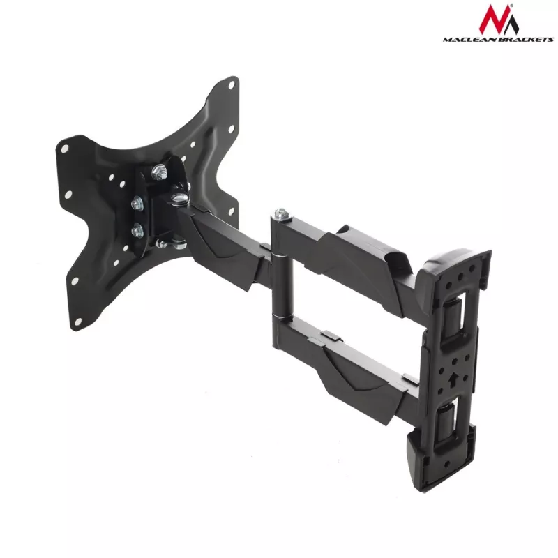TV-Wandhalterung MACLEAN MC-742 für 42 Zoll (106,7 cm), neigbar -12°/+12°, VESA 75x75–200x200, max. Belastung 30 kg, schwarz