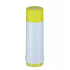 Thermosflasche ROTPUNKT Series 40 0,75 L – doppelwandiges Polypropylen, 24 h heiß / 36 h kalt, weiß-gelb