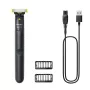 Folienrasierer und Trimmer Philips OneBlade QP1424/10 — Anthrazit, batteriebetrieben, 30 Min. Laufzeit, Bartkämme