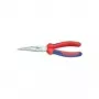 Knipex Kombizange L.200 mm Form 1 gerade Mehrkomponenten-Hülle verchromt