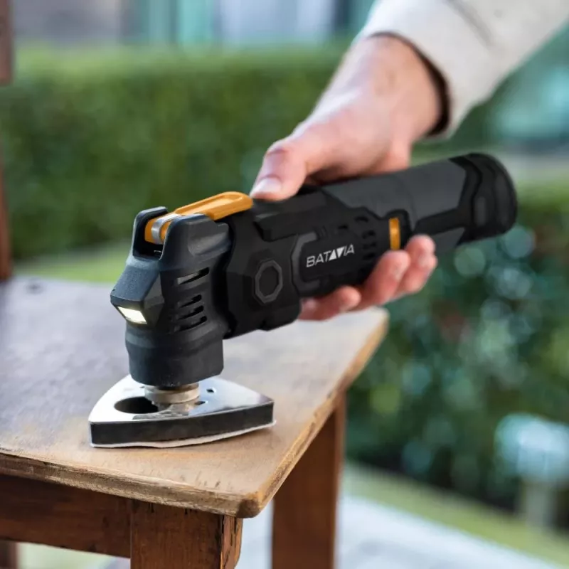 Batavia B.V. | 12V Akku Anti-Vibrations-Multitool - Fixxpack 2.0 Set (inkl. 2,0-Ah-Akku und USB-C-Ladekabel)