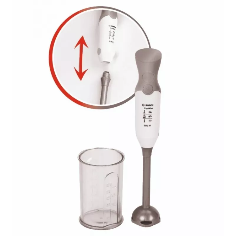 Mixer Bosch mit silbernem Behälter
