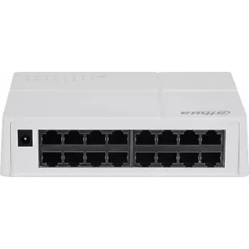 Dahua Technology SF1016L Netzwerk-Switch Unmanaged L2 Fast Ethernet (10/100) Desktop/Wandmontage Grau