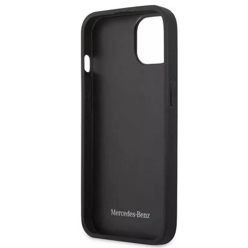Mercedes MEHCP13SPSQRE iPhone 13 mini 5,4 Rot/rot Hartschale Leder Sternmuster
