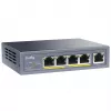 Cudy GS1005P Netzwerk-Switch — 5-Port Gigabit Ethernet mit 4 PoE-Ports, 60 W Gesamtleistung, Metallgehäuse, rackmontierbar