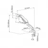 ART Gas-Spring Desk Mount für 1 Monitor