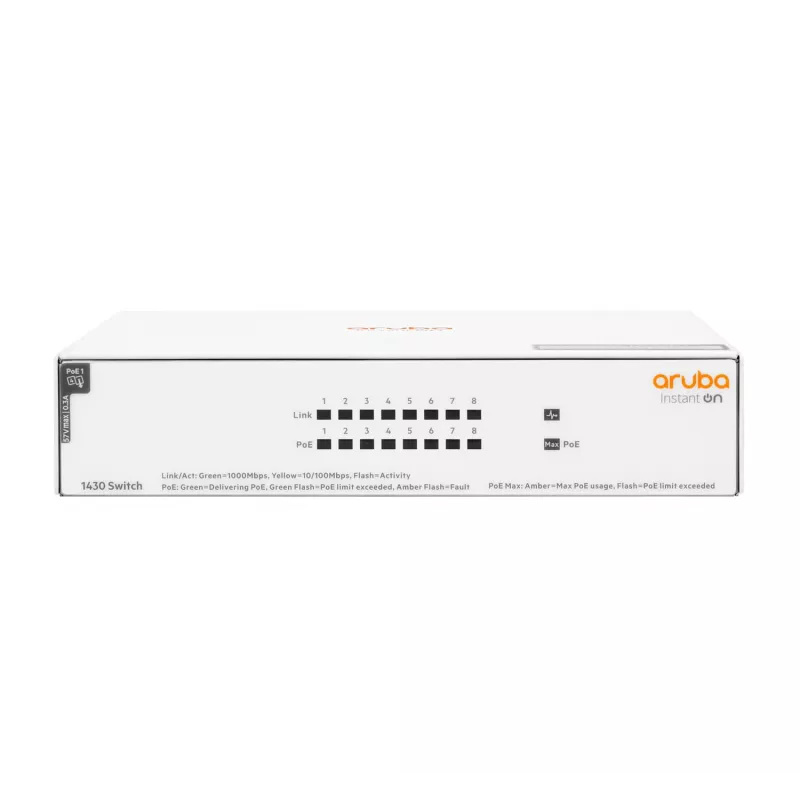 HPE Aruba Networking Instant On Switch 8p Gigabit CL4 PoE 6