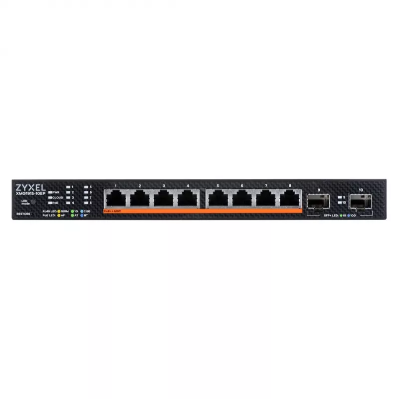 Zyxel XMG1915-10EP verwalteter L2 2.5G Ethernet (100/1000/2500) Leistung over Ethernet (PoE)