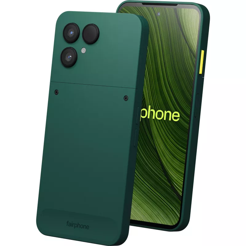 Fairphone The (Gen 6) 16 cm (6,31 inch) Dual SIM Android 15 5G USB Type-C 8 GB 256 GB 4415 mAh Grün