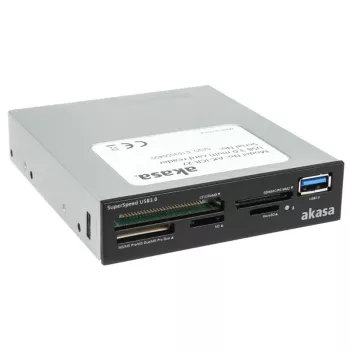 Akasa AK-ICR-27 Kartenleser USB 3.2 Gen 1 (3.1 Gen 1) Intern Schwarz, Grau