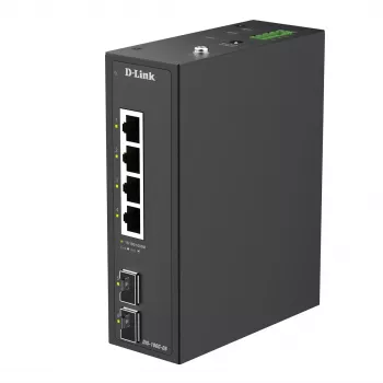 D-Link 6-Port Gigabit Industrial Unmanaged Switch mit 2 x SFP Ports