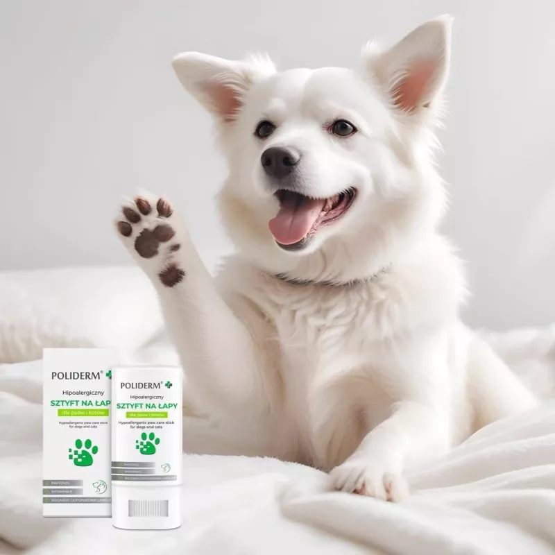 Pfotenbalsam JM Sante POLIDERM hypoallergen 14,5 g — Pfotenschutz für Hunde und Katzen