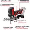 Professionelle Akku-Stichsäge TP-JST 18/135 Li BL - Solo, 18 Volt (Rot/Schwarz, ohne Akku und Ladegerät)
