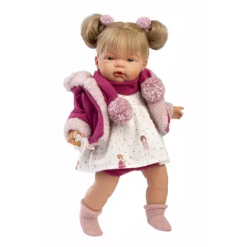 Puppe Joelle 38 cm von Llorens — weinende Babypuppe mit realistischen Merkmalen und weichem Körper
